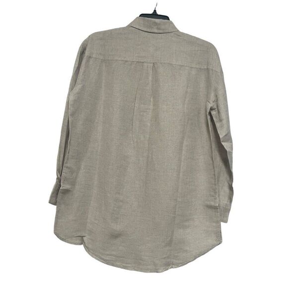 Style & Co Petite Linen Blend Boyfriend Tunic Shirt, Flex, PP - Picture 4 of 9